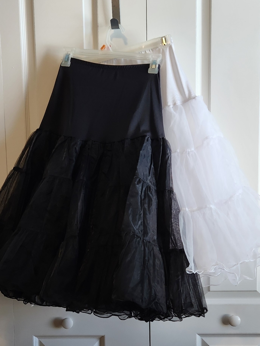 27" Black & White Petticoat Underskirt Bundle